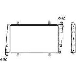 NRF Radiador Aluminio 623 328 26 Aletas Refrigeración Soldadas Volvo S40 I V40 Familiar