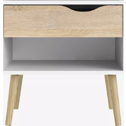 Tvilum Orino White/Oak Nachttisch 40x51cm