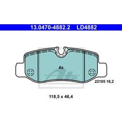 ATE Bremsbelagsatz, Scheibenbremse Hinterachse 13.0470-4882.2