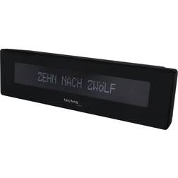 Technoline WT435 Quartz Réveil Noir 15.5 x 3.4 x 4.2 cm
