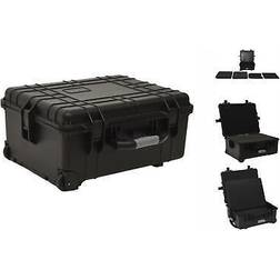 vidaXL Flightcase Med Hjul 58x45x27 cm PP Sort