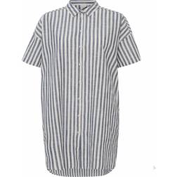 Ichi Gry shirt natural stripe