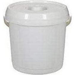 Whitefurze 14L Bucket & Lid, Cream