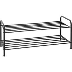 HAKU Möbel Shoe-Rack Black Metal 83 cm x 37 cm x 35 cm Shoe Rack