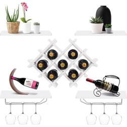 Gymax Set of 5 Wine Rack