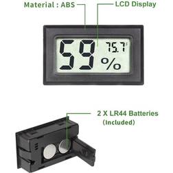Digital Goabroa Mini Hygrometer Termometer Inomhus Fuktighetsmätare
