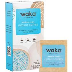 Waka Coffee Quality Instant Coffee, Colombian, Medium Arabica, Freeze