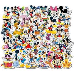 50pcs vinyl stickers waterproof disney mickey minnie graffiti decals for water b