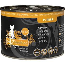 catz finefood Purrrr 6 x 200 g Alimento Umido Per Gatti - Canguro