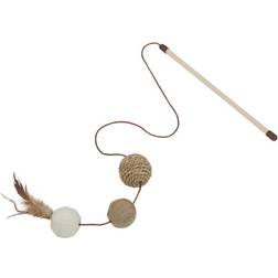 Nobby Rod With Sisal Balls Feathers
