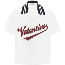 Valentino Bowling Shirt With Logo Patch
