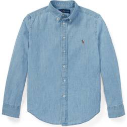 Polo Ralph Lauren Boy's Cotton Chambray Shirt - Light Blue