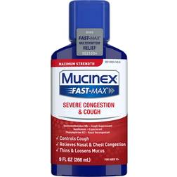 Mucinex Fast-Max Severe Congestion Cough Liquid, Maximum