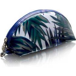 Cris Notti Blue Bamboo Dome Cosmetic Bag