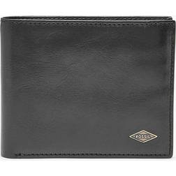 Fossil Leather Bifold Wallet - Black