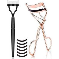 Eyelash Curler Kit Metal Lash Curlers with Mascara Applicator - E