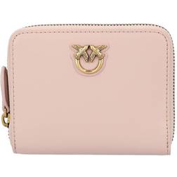 Pinko Portefeuille Carré À Contour Zippé - Rose