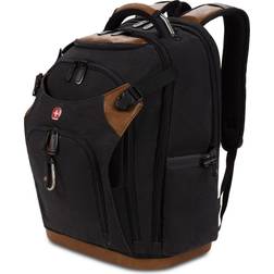 SwissGear canvas work pack pro laptop backpack for tool storage, fits 15-inch notebook