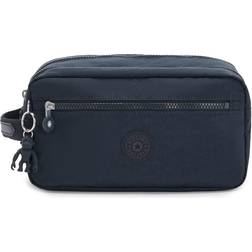 Kipling agot nylon toiletry bag carry handle zip pocket monkey charm