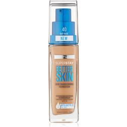 Maybelline New York Superstay Better Skin Foundation, Buff Beige, 1 Fluid Ounce