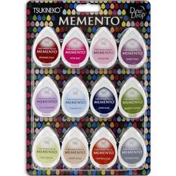 Tsukineko memento dew drop ink pads set 12pcs sorbet scoop