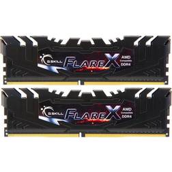 G.Skill Atmintis Flare X, DDR4, 16 GB, 3200 MHz, CL16 F4-3200C16D-16GFX 2 x 8GB, 3200 MHz, DDR4-RAM, DIMM RAM