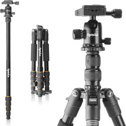 Opteka 59" 2-in-1 photo video travel tripod monopod combo with ball head case