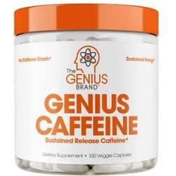 Genius Caffeine pills 100mg, extended-release microencapsulated caffeine 60