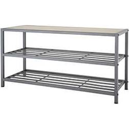 Trinity 18 W 8-Pair 3-Tier Storage Bench