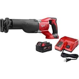 Milwaukee 2621-21p 18v xc 5.0ah sawzall cordless reciprocating saw kit