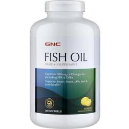 GNC Fish Oil Omega-3 Supplement, Eye Lemon 360