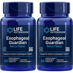 Life Extension Esophageal Guardian Berry Flavor 60 Vegetariske Tyggetabletter 60 stk