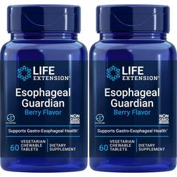 Life Extension Esophageal Guardian Sabor A Bayas - 60 Tabletas Masticables Vegetarianas 60 pcs