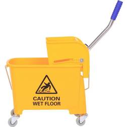 Homcom 5 Gallon Commercial Restaurant Janitorial Cleaning Rolling Mop Down Press