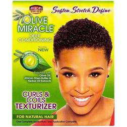 African Pride Olive Miracle Curls & Coils Texturizer Contains Aloe