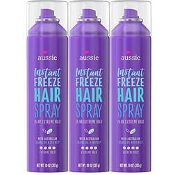 Aussie instant freeze hairspray with jojoba & sea kelp strong hold