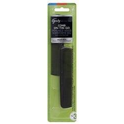 Goody Men's Pocket Comb Black 2 Count