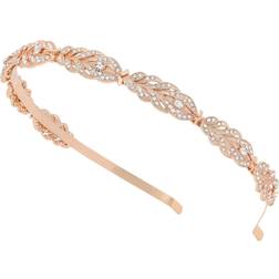 Forever 21 Rose Rhinestone Crystal Wedding Headband Bridal Headpieces Simple Bridal Headband