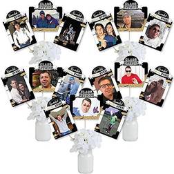 Reunited class reunion picture centerpiece sticks photo table toppers 15 pc