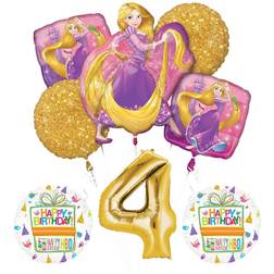 Anagram Tangled rapunzel disney princess 4th birthday party balloon