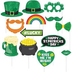 Amscan St. Patrick's Day Photo Prop Kit 13-Count, 2-Pack Multi