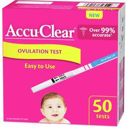 Accu-clear ovulation test strips predictor kit– over 99 accurate1 lh, 50