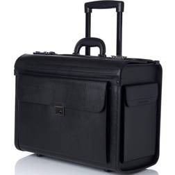 Alpine Swiss Swiss Rolling 17" Laptop Briefcase on Wheels Attache Lawyers Case