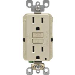 Leviton smartlockpro self-test 15a ivory rounded corner outlet r01-gfnt1-0ki