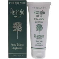 L'Erbolario Crème à raser Absinthium de pour hommes Crème à raser de 3,3 oz