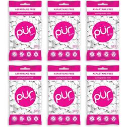 Pür 100% Xylitol Chewing Gum Pomegranate Mint Sugar-Free Aspartame Free Vegan non GMO Count