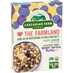 Cascadian Farm Organic Puffs Cereal Berry Vanilla