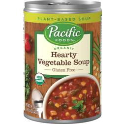 Pacific Foods Foods Organic Hearty Vegetable Soup, Vegan Soup 16.3 Ounce Can