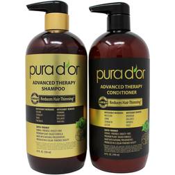 Pura d'or Fl Oz Shampoo + Conditioner. Advanced Therapy System Shampoo