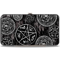 Buckle-down Hinge Supernatural Devil's Trap Pentagrams Grays/Black/White Wallet, Wallet